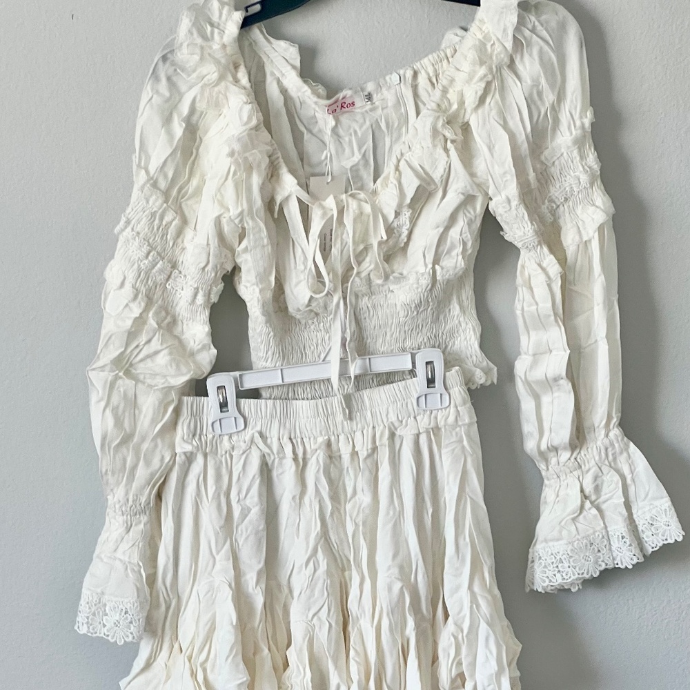 Womens Sexy Party Festival Crop Top Mini Skirt Two Piece Co Ord Set Dress Outfit